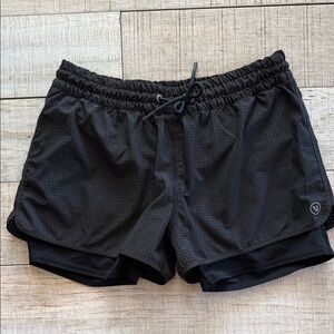 Vuori black mesh shorts